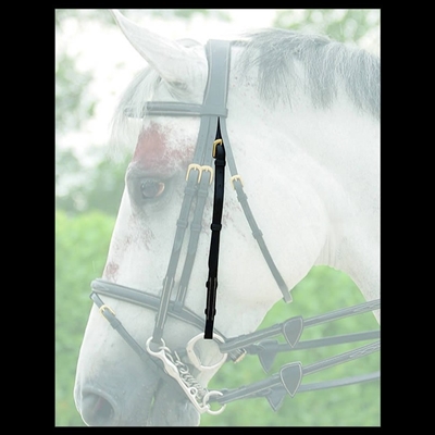Dy'on Double Bridle cheek piece with headpiece attachment