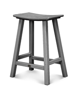 Traditional 24" Saddle Bar Stool