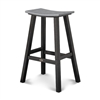 Contempo 30" Saddle Bar Stool (Black Frame)