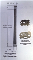 8" Tapered Fluted Structural Column