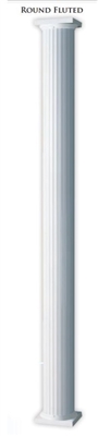 6" Round Fluted Column