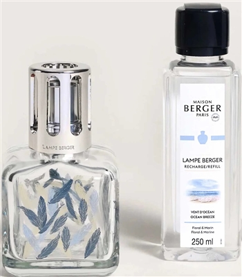 Ice Cube Gift Set Lamp Feathers with 250ml Ocean Breeze