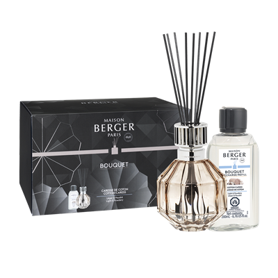 Bouquet Diffuser Facette Beige Gift with 200ml Cotton Caress