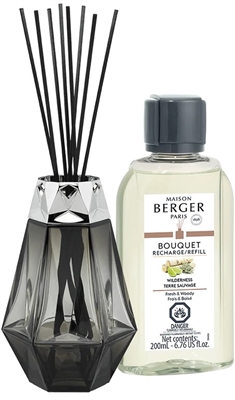 Bouquet Diffuser Prisme Black Gift Set with 200ml Wilderness