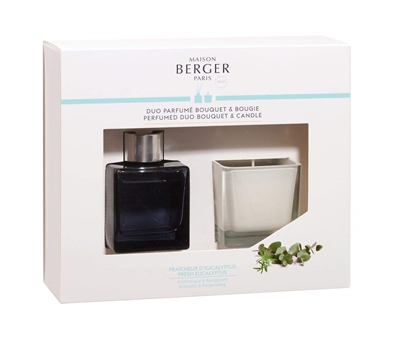 Bouquet Mini Diffuser Mini Candle Duo Gift Set Fresh Eucalyptus