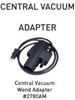 Sebo Wand Adapter with 34" cord for ET-1 & ET-2 in gray black