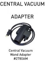 Sebo Wand Adapter with 34" cord for ET-1 & ET-2 in gray black