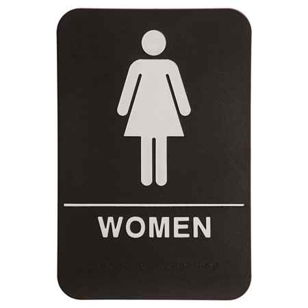 Quick Ship ADA Women's Restroom Sign