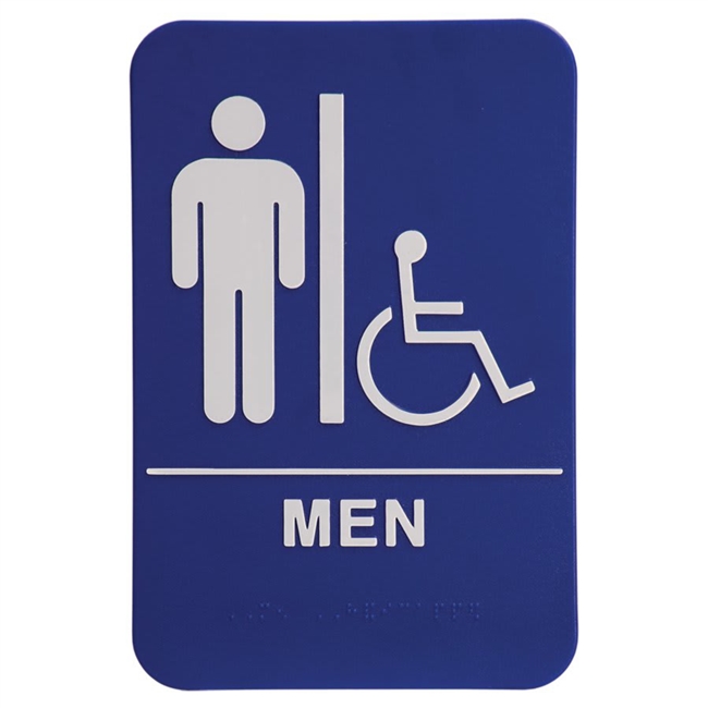 Quick Ship ADA Men's Restroom Sign