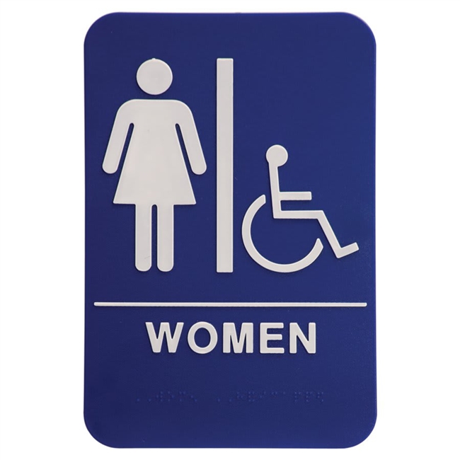 Quick Ship ADA Women's Restroom Sign