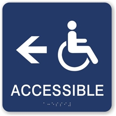 Accessible directional Braille Sign