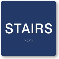 Stairs Braille Sign