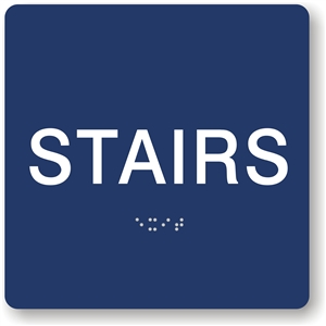 Stairs Braille Sign