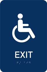 ADA Braille Exit Sign