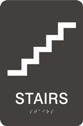 ADA Braille Stairs Sign