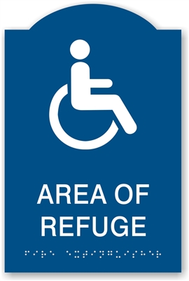 ADA Braille Area of Refuge Sign