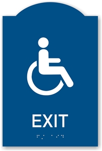 ADA Braille Exit Sign