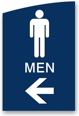 Directional Restroom Sign