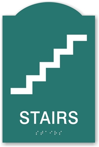 ADA Braille Stairs Sign