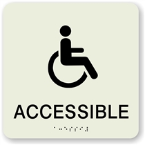 Accessible Braille Sign