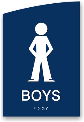 ADA Braille Boy's Restroom Sign