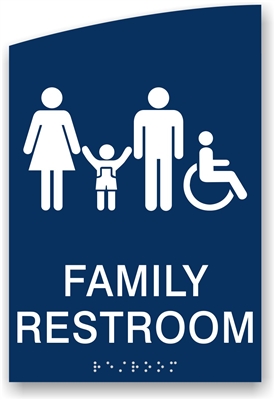 ADA Braille Family Restroom Sign