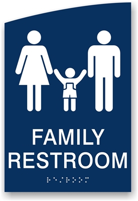 ADA Braille Family Restroom Sign