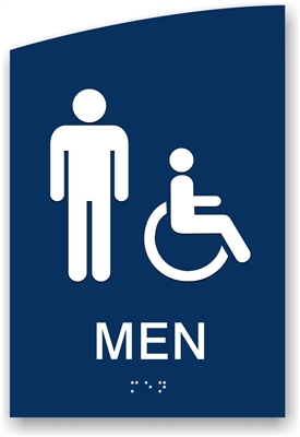 ADA Braille Men's Restroom Sign