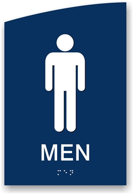 ADA Braille Men's Restroom Sign