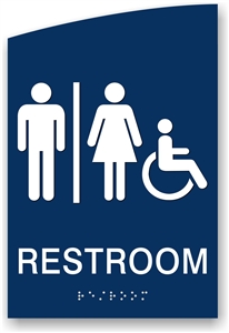 ADA Braille Restroom Sign