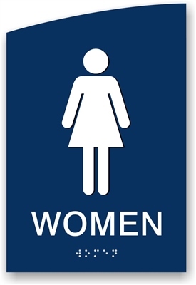 ADA Braille Women's Restroom Sign