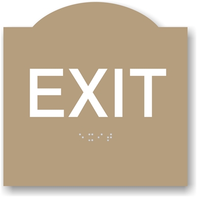 Exit Braille Sign