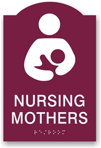 ADA Braille Nursing Mothers Sign