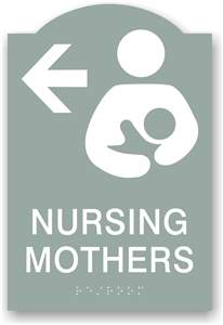 ADA Braille Nursing Mother Directional Sign