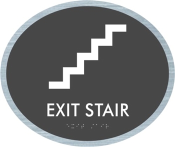 Exit Stair braille ADA Sign