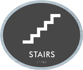 Stairs braille ADA Sign
