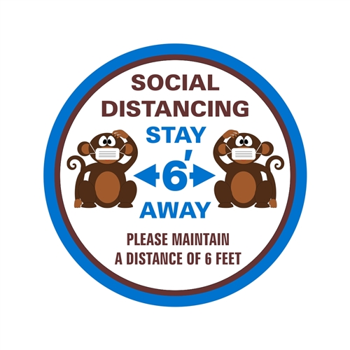 Social Distancing Floor Safety Sign