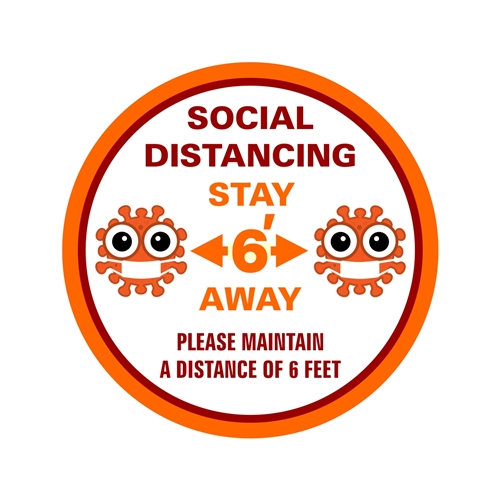 Social Distancing Floor Safety Sign