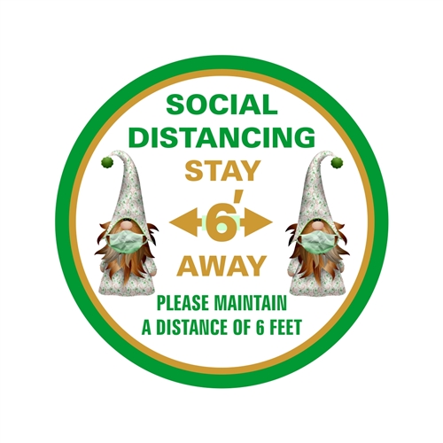 Social Distancing Floor Safety Sign