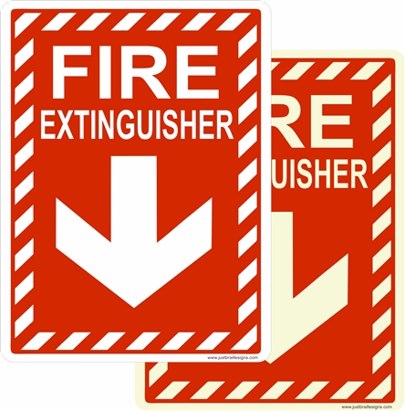 Luminous or Non-Luminous Extinguisher Sign