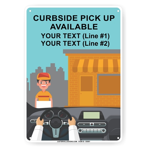 Curbside Pickup Sign