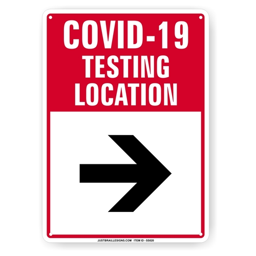 Virus Flu Testing Site Sign