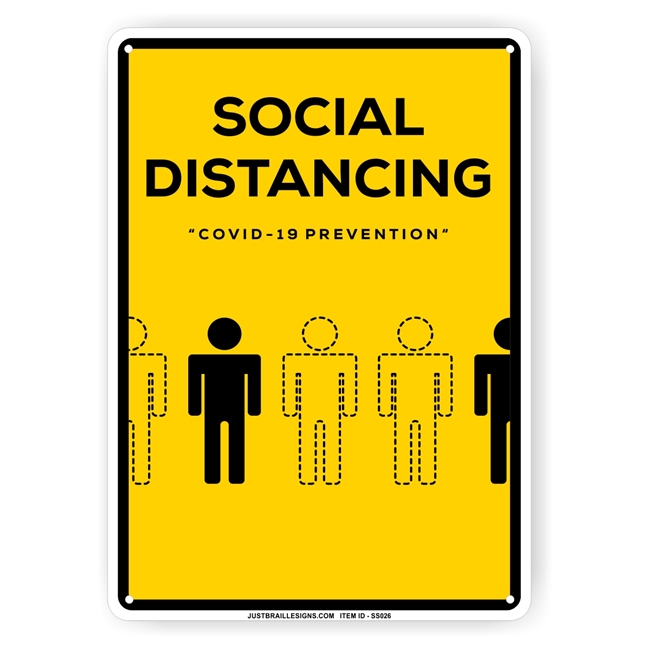 Social Distancing Safety Sign