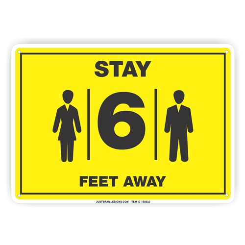 Social Distancing Safety Sign