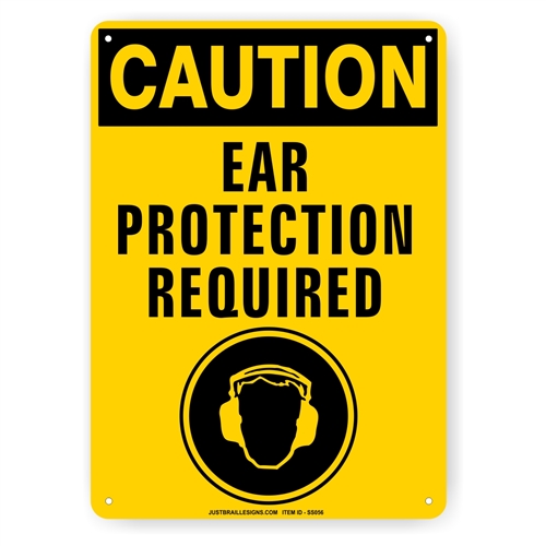 Ear Protection Safety Sign