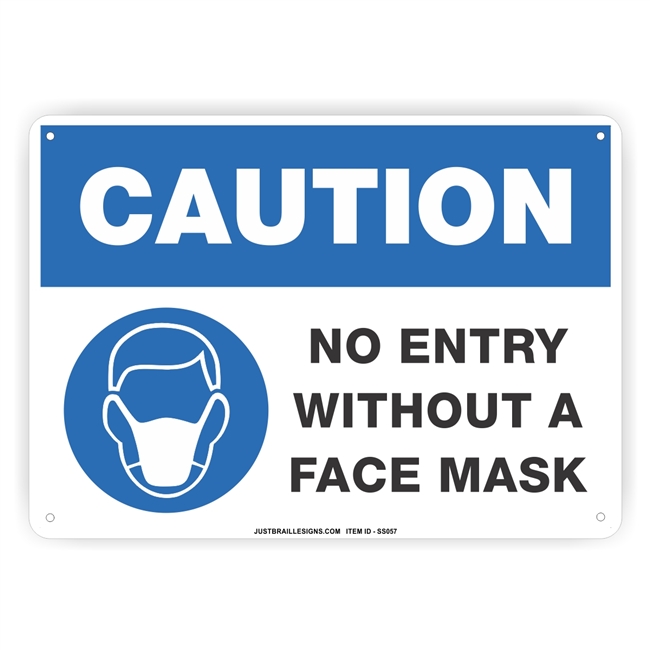 Face Mask Required Safety Sign