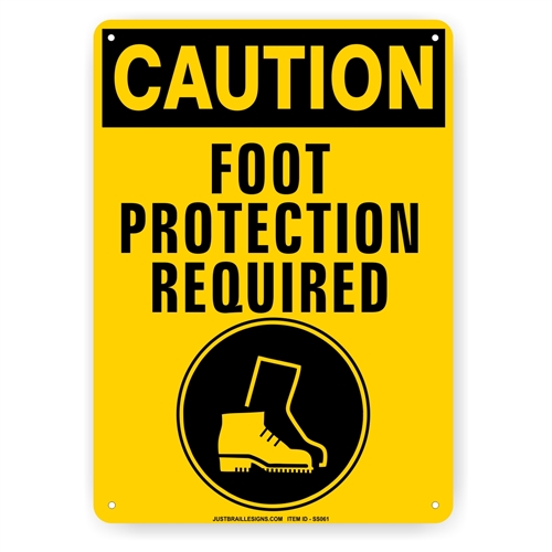 Foot Protection Required Sign