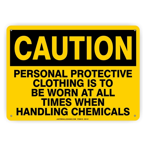 Protective Clothing Required Sign