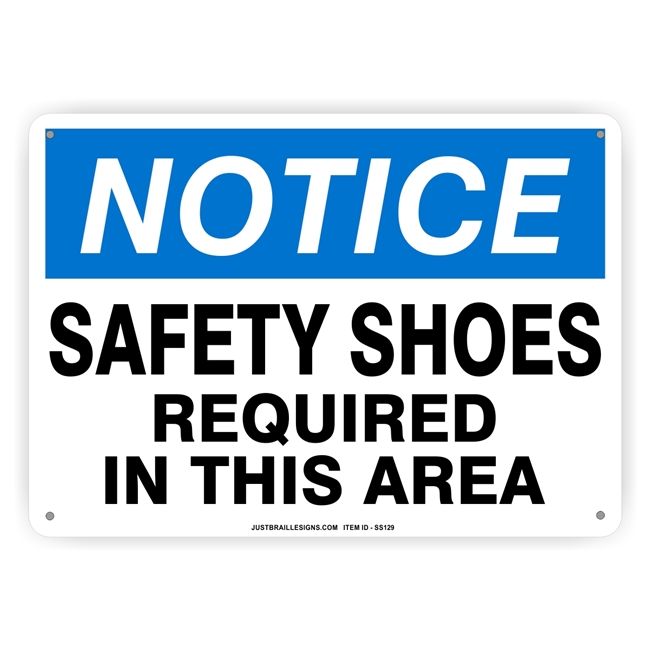 Safety Shoes Required Sign