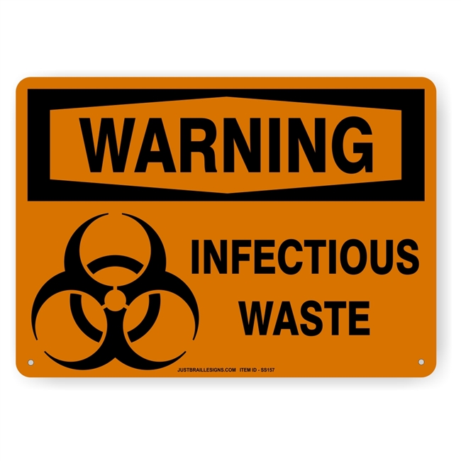 Infectious Waste Safety Sign
